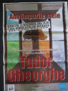 Tudor Ghorghe la Sv 2014 afis