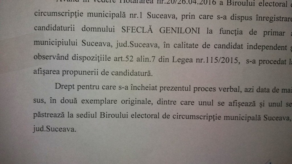 sfecla candidat