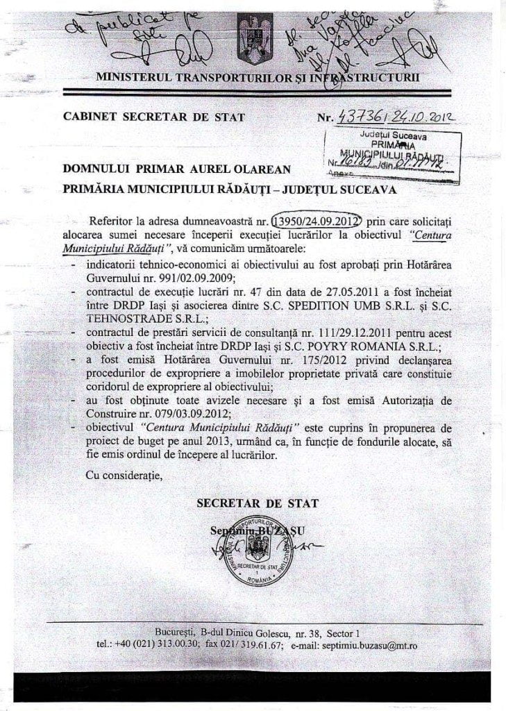 adresa-ministerul-transporturilo-catre-primar-olarean