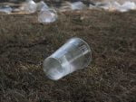 plastic pet deșeuri pahar