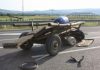 Trei persoane aruncate din căruță la Preutești după ce calul s-a speriat de un tractor