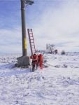 gel gaz grid interventie iarna electricitate muncitori stalp
