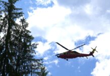 Accident de muncă grav la Dornișoara: Bărbat de 64 de ani cu amputație parțială a brațului stâng, transportat cu elicopterul la Iași