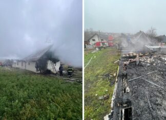 Incendiu în Cajvana: Pompierii au intervenit cu nouă autospeciale pentru a lichida focul