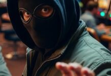 Un bărbat din Fălticeni, mascat, a jefuit o sală de jocuri din oraș la un sfert de oră după ce jucase acolo: A fost recunoscut după ochi, sprâncene și un tatuaj