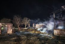 Incendiul violent care a mistuit o gospodărie din comuna Stroiești izbucnit de la jarul sau scânteile provenite din coșul de fum