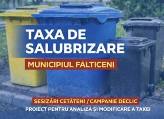 USR Fălticeni va propune un proiect de hotărâre pentru corectarea inechităților din aplicarea taxei de salubrizare