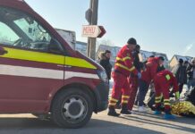 Femeie accidentată pe o trecere de pietoni din Ipotești