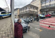 Urmărire în zona centrală din Câmpulung Moldovenesc: Un tânăr a furat un VW Golf și a provocat mai multe accidente în încercarea de a scăpa de poliție