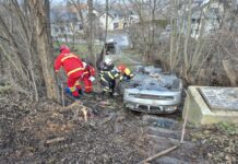 Accident rutier grav pe Calea Unirii din Suceava: Șoferiță rănită după ce BMW-ul s-a răsturnat pe plafon