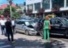 Un șofer beat a provocat un accident rutier pe strada Universității în apropierea Serviciului Poliției Rutiere din Suceava