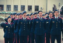 Ultimul apel de seară al promoției 2022-2026 la Colegiul Național Militar „Ștefan cel Mare” din Câmpulung Moldovenesc
