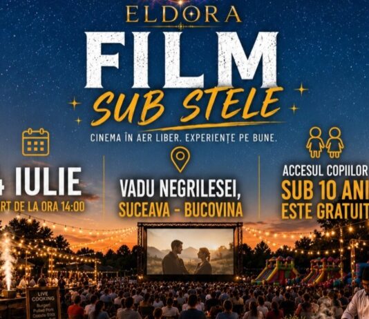 „Film sub Stele” – o nouă experiență culturală în inima Bucovinei. Prima ediție, pe 4 iulie 2026, la Vadu Negrilesei