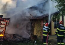 Incendiu violent la o gospodărie din Neagra Șarului cu pagube însemnate