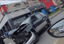 Accident rutier cu trei autoturisme pe Calea Unirii din Suceava: Un rănit transportat la spital
