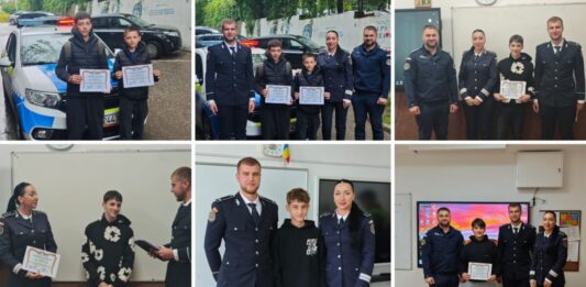 Șase adolescenți din Suceava, premiați de polițiști pentru curaj și spirit civic după ce au ajutat la prinderea unui tâlhar