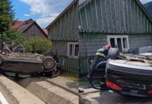 Accident rutier la Sucevița: Un bărbat de 76 de ani, rănit după ce s-a răstunrat cu autoturismul