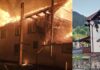 Incendiu devastator la o gospodărie din Ostra izbucnit de la un scurtciruit electric în adăpostul de animale