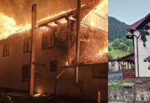 Incendiu devastator la o gospodărie din Ostra izbucnit de la un scurtciruit electric în adăpostul de animale