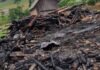 Instalații electrice improvizate găsite la gospodăria care a ars în Argel