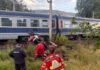 Coliziune între un tren accelerat și un excavator la Pojorâta. Operatorul utilajului a fost găsit inconștient