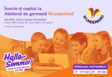 Wunderkind Suceava lansează atelierele de limba germană „Hallo, Sommer!” pentru copiii de 7-14 ani