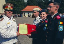 Andra Elena Tanasă, șefa promoției 2022-2026 de la Colegiul Național Militar „Ștefan cel Mare”. Va deveni pilot de aeronave cu motoare reactive