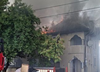 Incendiu la o gospodărie din Călinești Cuparencu. Patru persoane au suferit atacuri de panică