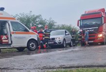 Accident în lanț pe DN 2H, la Rădăuți: un șofer a fost rănit ușor după ce un TIR nu a păstrat distanța