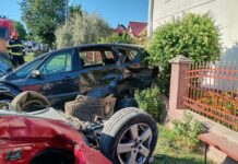 Accident rutier cu cinci persoane implicate la Clit. Două persoane au fost transportate la spital
