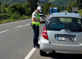 Femeie din Stulpicani, beată la volan, înregistrată de radar, în Frasin, circulând cu 80 km/h