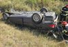 Accident pe centura Rădăuți: o mașină s-a răsturnat după ce a încercat să evite un biciclist. Doi tineri, transportați la spital