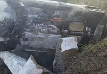 Două persoane au murit carbonizate după un accident urmat de incendiu, la Fântâna Mare