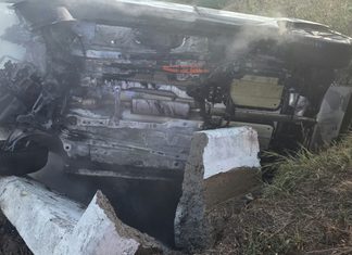 Două persoane au murit carbonizate după un accident urmat de incendiu, la Fântâna Mare