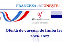 Alianța Franceză din Suceava își reia activitatea. Înscrieri la cursuri de franceză, între 8 și 25 septembrie