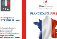 Alianța Franceză din Suceava a deschis înscrierile la cursurile de limba franceză. Noutatea sesiunii: pregătire pentru admiterea la facultăți francofone