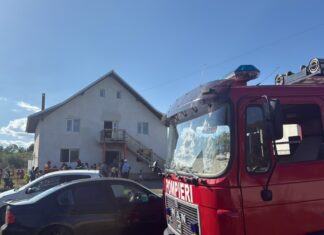 Incendiu într-o locuință din Bogata. O cameră a fost cuprinsă de flăcări, restul casei a fost afectat de fum