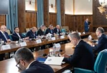 Președintele CJ Suceava, Gheorghe Șoldan, prezent la Palatul Victoria la discuțiile cu premierul Luca Niculescu despre presiunile bugetare și proiectele din județe