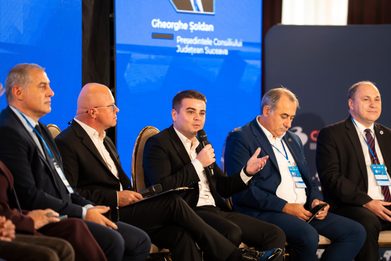 Șoldan, în fața a 200 de antreprenori: Varianta ocolitoare Gura Humorului, noul terminal de la Salcea și parcul industrial de lângă aeroport, proiecte ce se vor finaliza în următorii doi-trei ani
