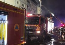 Incendiul de la acoperișul blocului din Burdujeni, localizat. Nu sunt victime