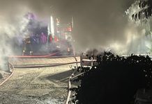 Casă din Hancea, mistuită de un incendiu izbucnit de la contorul electric