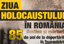 Ziua Holocaustului din România. Destine și mărturii. 85 de ani de la deportările în Transnistria