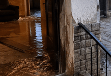 Locuință inundată la Vatra Dornei de la o țeavă spartă pe stradă. Proprietarul reclamă pagube de 10.000 de lei